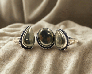 PYRITE POLISHED RINGS